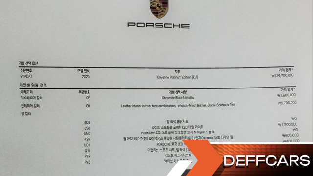 Porsche CAYENNE 3.0 PLATINUM EDITION купить на сайте DeffCars