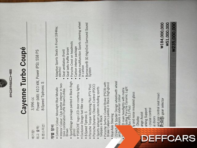 Porsche CAYENNE 4.0 Turbo Coupe купить на сайте DeffCars