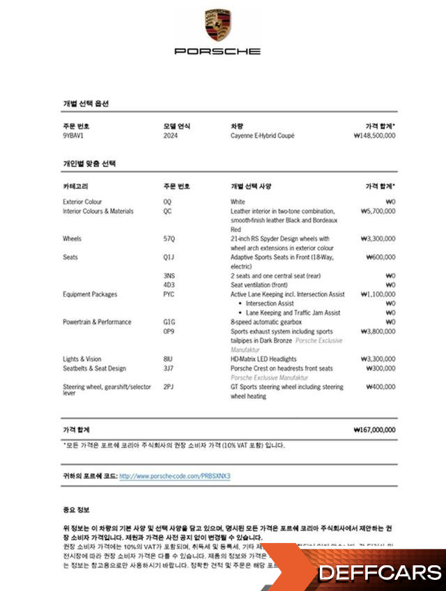 Porsche CAYENNE 3.0 E-Hybrid Coupe купить на сайте DeffCars